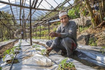 "We were unable to even think of the future," says Shyam. He and his wife, Sabitri, were displaced by the earthquake. "We couldn't imagine coming back here, or doing anything else."