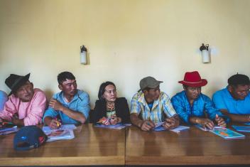 Sixty herders from across four provinces attend a training session about animal health at the Hasu Shivert Camp. (2010)